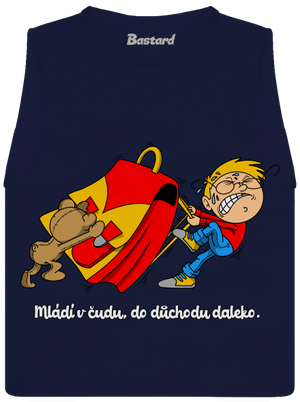 Školák dámské tílko volné Navy