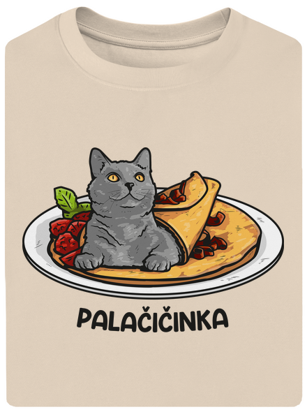 Palačičinka unisex tričko oversized Almond