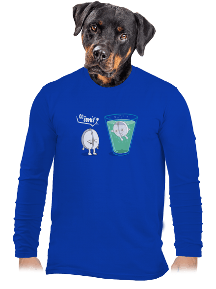 Co šumíš pánské dlouhý rukáv Royal Blue