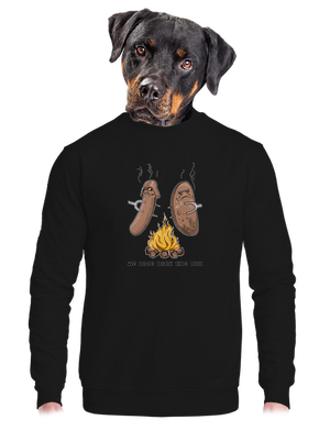 unisex mikina bez kapuce