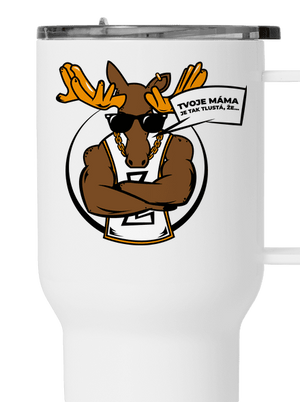 Stírací drsňák termohrnek White