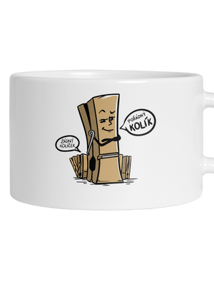 Kolík hrnek makronka White