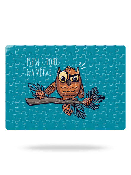 Jsem na větvi puzzle White
