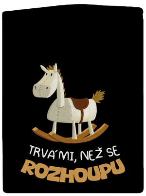 Než se rozhoupu pánská mikina na zip Black