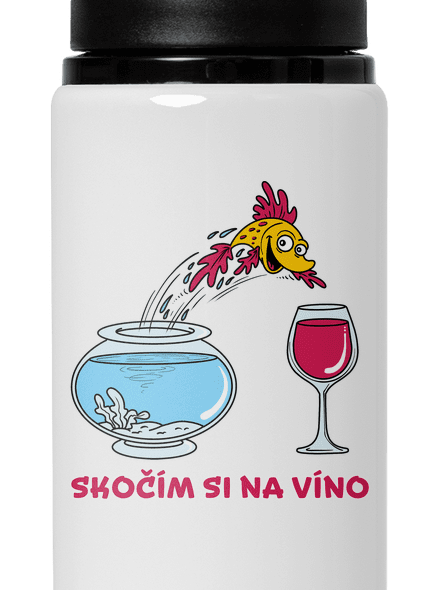 Skočím si na víno lahev na vodu White