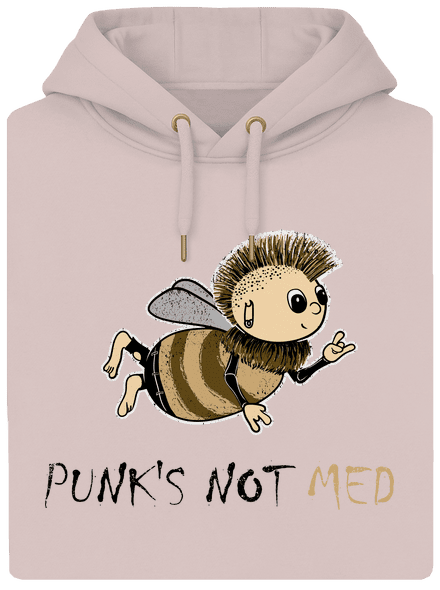 Punks Not Med unisex mikina premium Rose Chalk