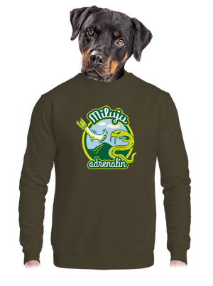 unisex mikina bez kapuce