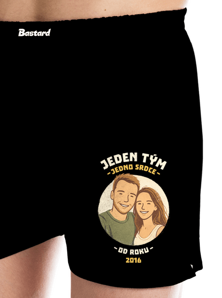 Jeden tým z vlastní fotky pánské trenky Black