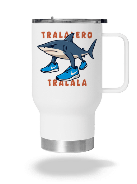Tralalero Tralala – Italian Brainrot termohrnek White