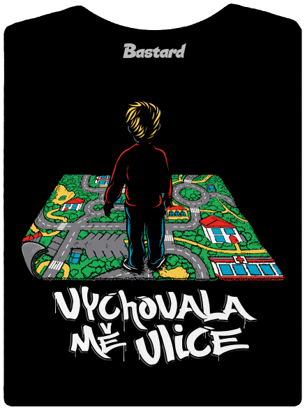 Vychovala mě ulice dámské tričko premium Black