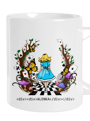 Alenka v říši divů velký hrnek White