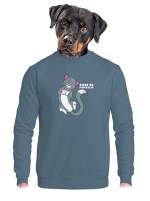 unisex mikina bez kapuce