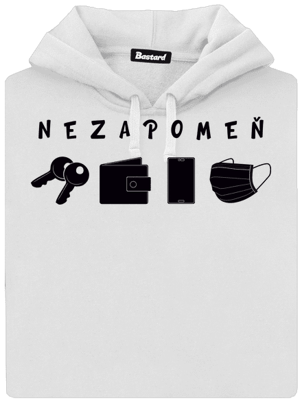 Nezapomeň dámská mikina klokanka White