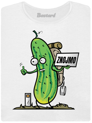 Autostop dámské tričko s lemem White