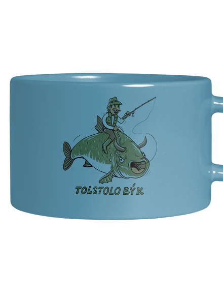 Tolstolobýk hrnek makronka Blue Macaron