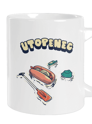Utopenec velký hrnek White