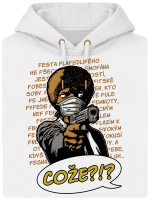 Jules unisex mikina premium Snowwhite