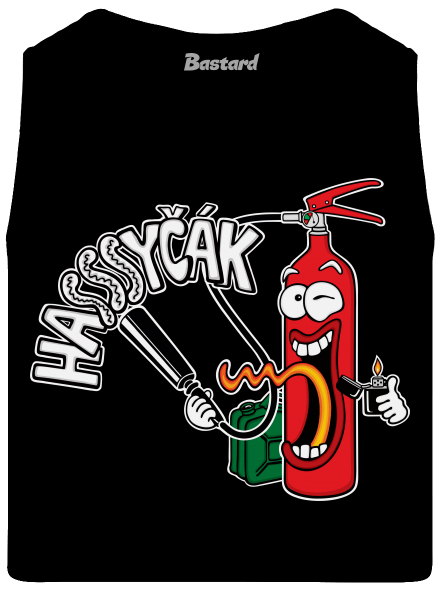 Hasyčák pánské tílko Black