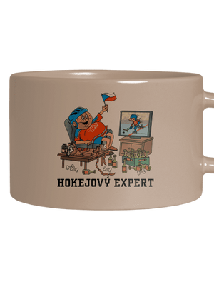Hokejový expert hrnek makronka Brown Macaron