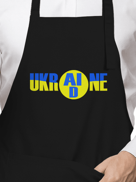 Ukrajina - AID zástěra Black