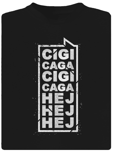 Cigi caga dětské sportovní tričko Black