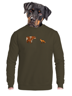 unisex mikina bez kapuce