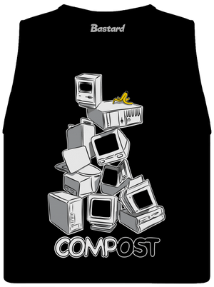 Compost dámské tílko volné Black