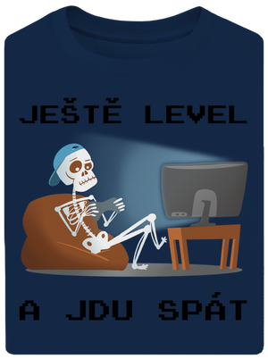 Ještě level unisex tričko oversized Midnight Blue