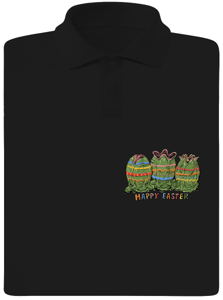 Happy Easter pánská polokošile Black