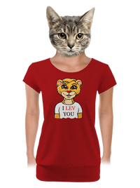 dámské tričko s lemem