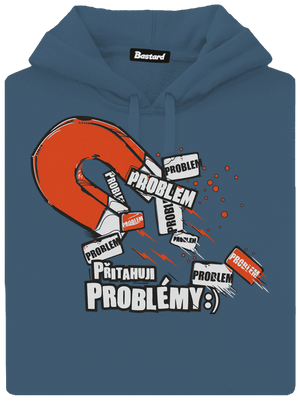 Magnet na problémy dámská mikina klokanka Denim