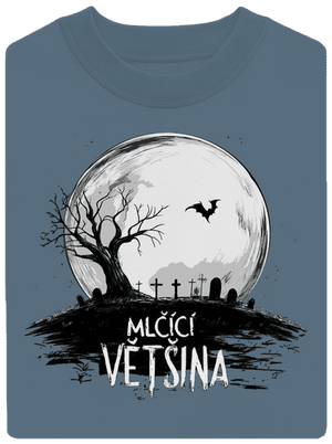 Mlčící většina unisex mikina bez kapuce Nordic Blue