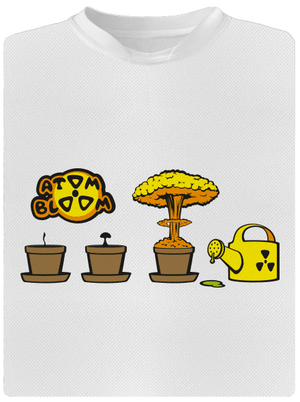 Atomový květ dětské sportovní tričko White