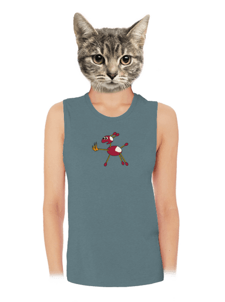 Kaštany dámské tílko volné Heather Deep Teal