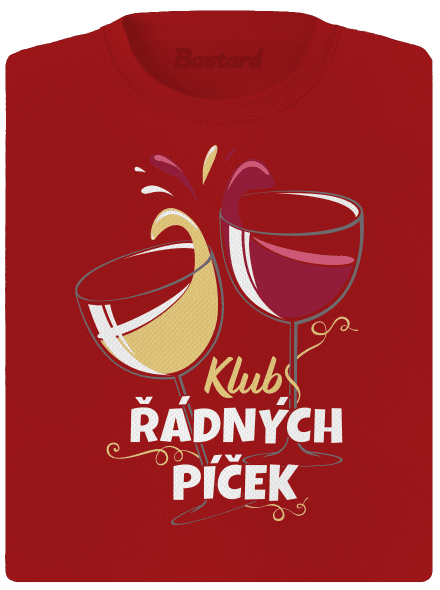Klub řádných píček dámské sportovní tričko Red Mal