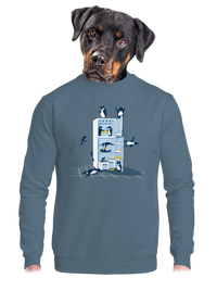 unisex mikina bez kapuce