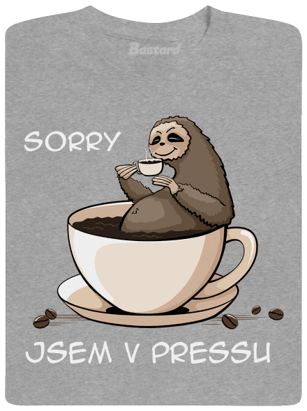 V pressu pánské tričko Sport Grey