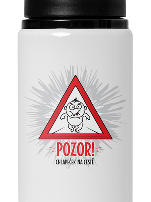 Chlapeček na cestě lahev na vodu White