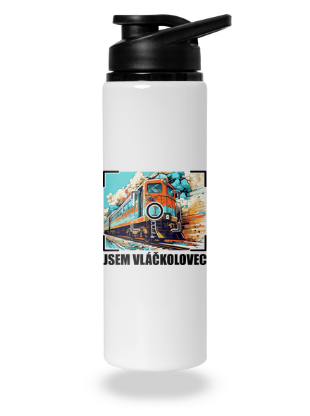 Jsem vláčkolovec lahev na vodu White