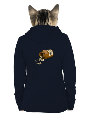 Music Pills dámská mikina na zip Navy Mal