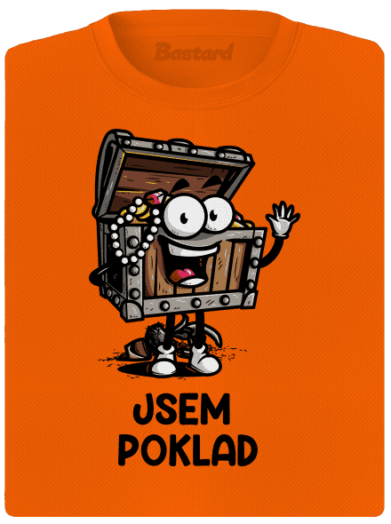 Jsem poklad dámské sportovní tričko Neon Orange