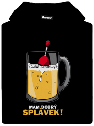 Splávek pánská mikina klokanka Black