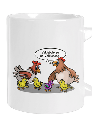 Velikonoční kuře velký hrnek White