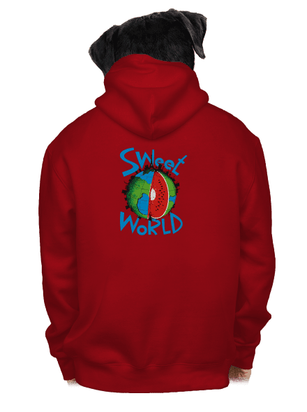 Sweet World pánská mikina na zip Red