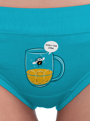 Zase v tom lítám dámské kalhotky Turquoise