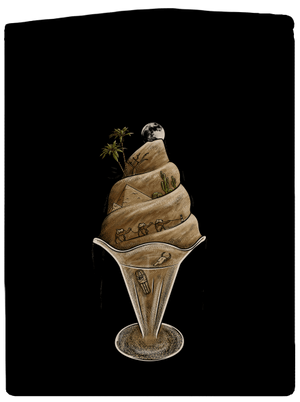 De(s)ert dámská mikina na zip Black