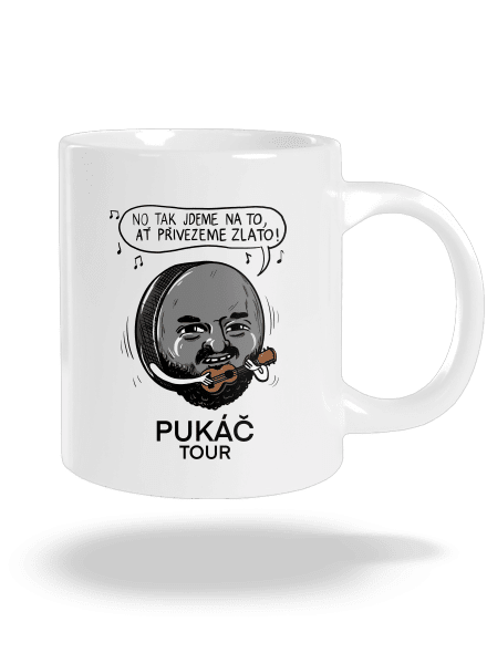 Pukáč tour velký hrnek White