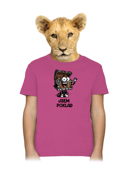 Jsem poklad dětské tričko Fuchsia