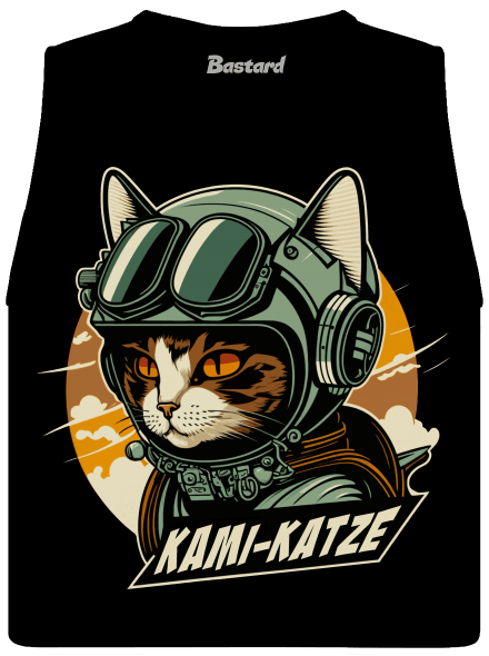 Kami-Katze dámské tílko volné Black
