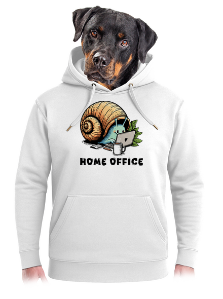 Šnekův home office unisex mikina premium Snowwhite